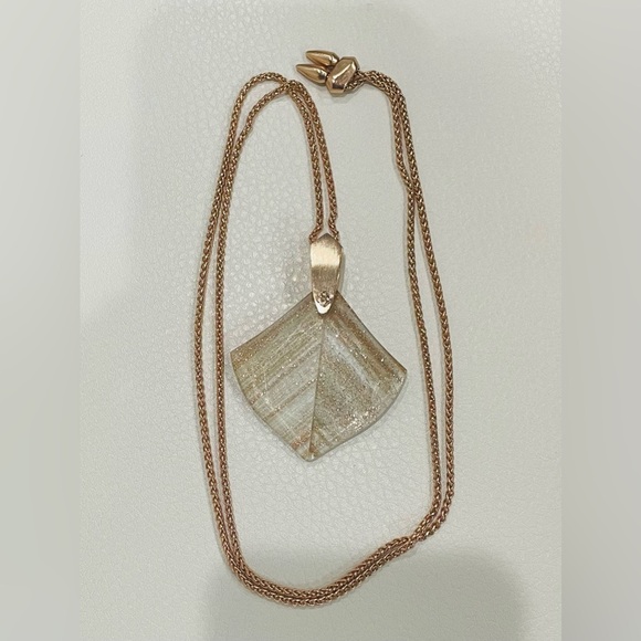 Kendra Scott Rose Gold Acrylic Necklace - Picture 2 of 4